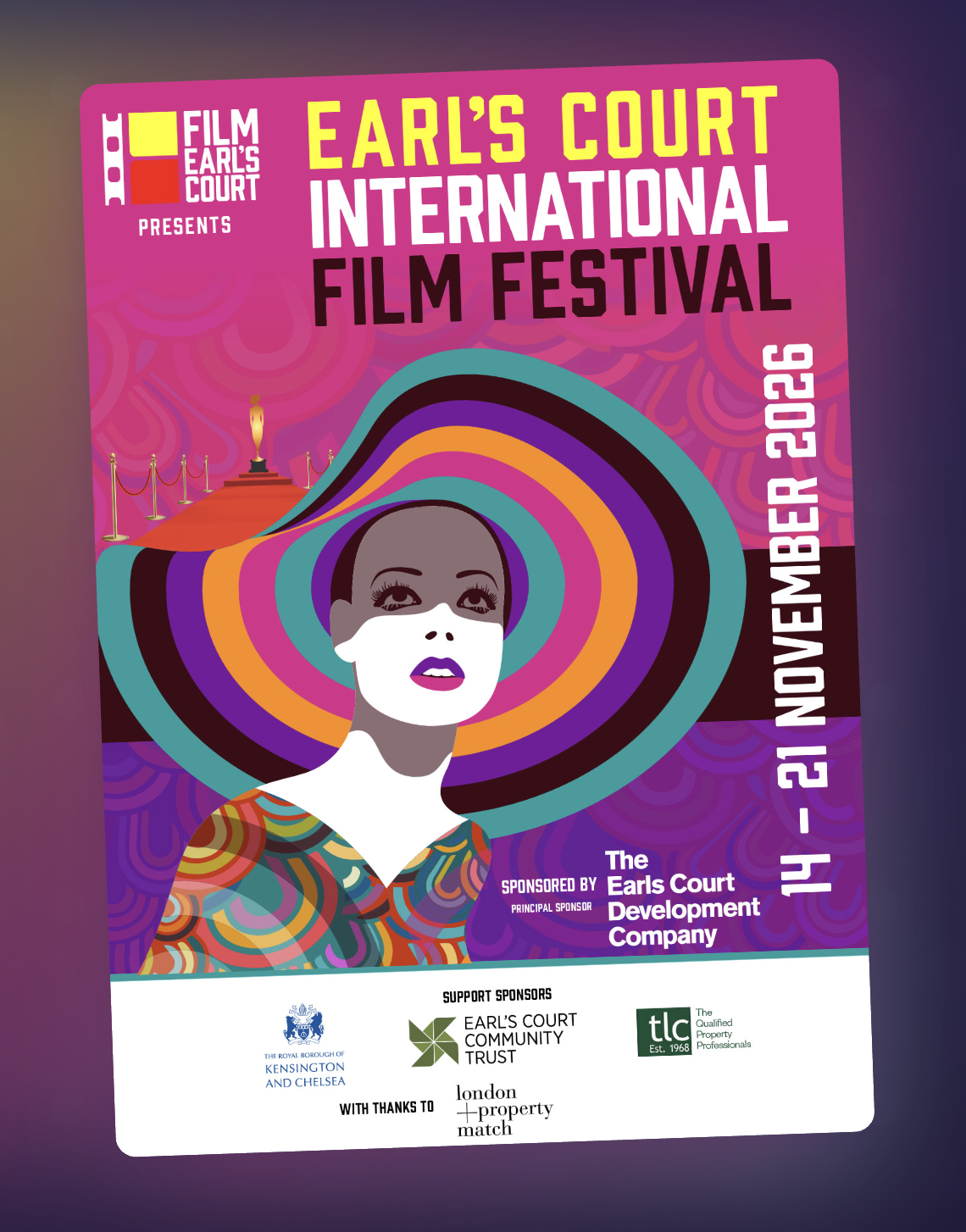 Earl's Court International Film Festival poster, 14 to 21 November 2026